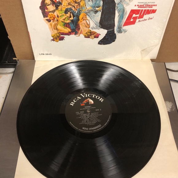 Henry Mancini Gunn Number One Vinyl LP Album, Like New Condition, Soundtrack RCA - Picture 2 of 12